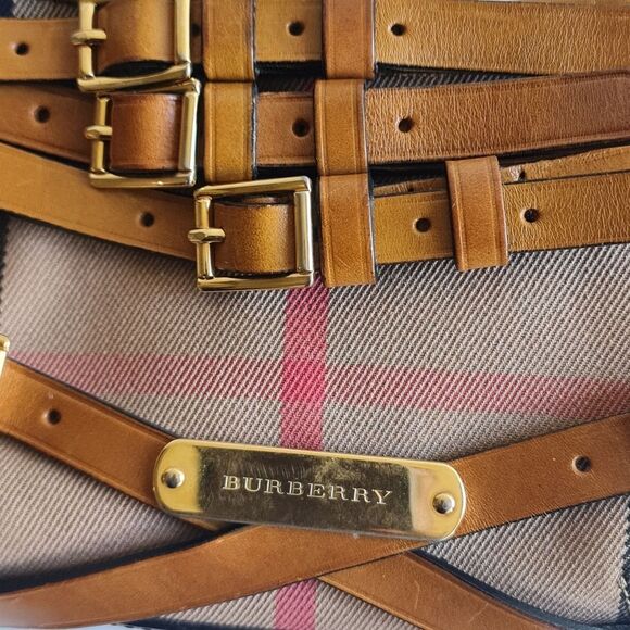 Burberry House Check Bridle Mini Parmoor Shoulder Bag Brown - Picture 4 of 16